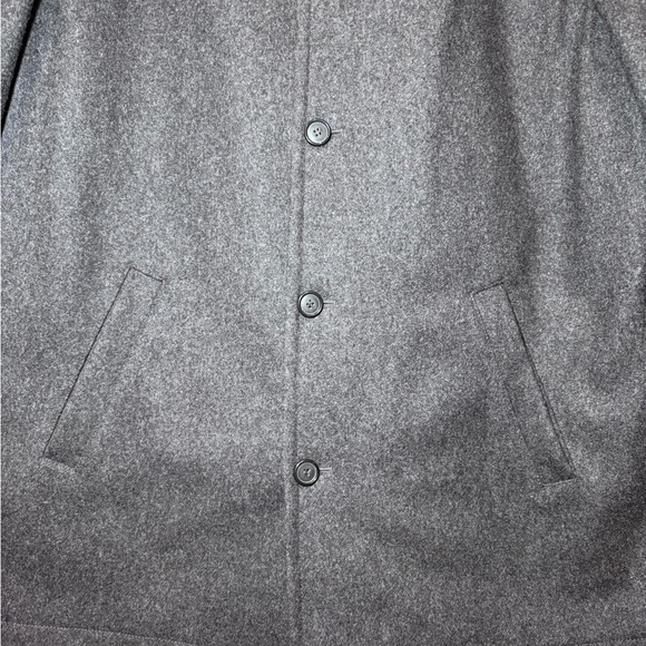 J CREW Men’s Wool Winter Pea Coat HEATHERED GRAY / LARGE - Picture 4 of 13